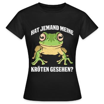Hat Jemand Meine Kröten Gesehen? - Frauen T-Shirt - Schwarz - Vorne - AI Model Female 172 dark (172cm)