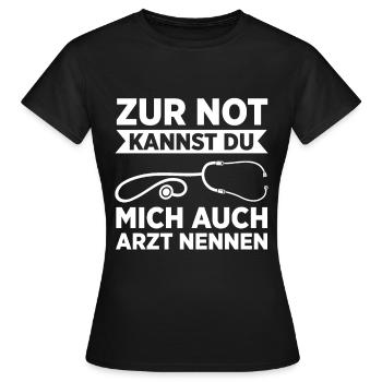 Erste Hilfe Für Ersthelfer Rettungssanitäter Sanit - Frauen T-Shirt - Schwarz - Vorne - AI Model Female 172 dark (172cm)