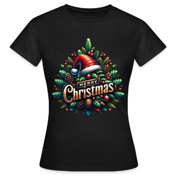 Xmas Ugly Christmas Merry Christmas - Women's T-Shirt - black - Front - AI Model Female 172 dark (172cm)