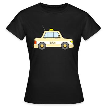 Taxi - T-shirt Femme - noir - Devant - AI Model Female 172 dark (172cm)