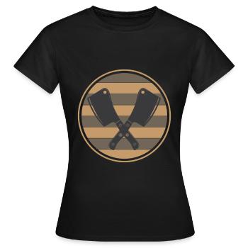 Boucher et boucher - T-shirt Femme - noir - Devant - AI Model Female 172 dark (172cm)