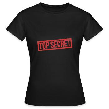 Top secret - Women's T-Shirt - black - Front - AI Model Female 172 dark (172cm)