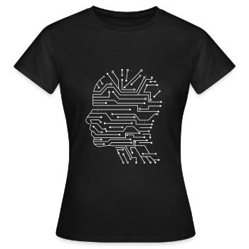 Technology technologie nerd - Frauen T-Shirt - Schwarz - Vorne - AI Model Female 172 dark (172cm)