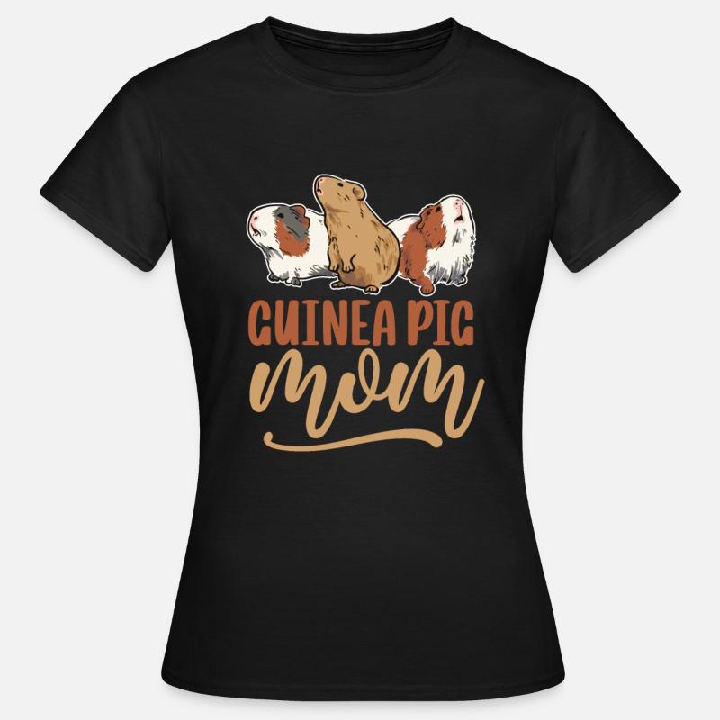 Cochon d’Inde Mère Cochon d’Inde Rongeur - T-shirt Femme - noir