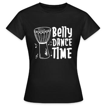 Temps de danse du ventre pour danseuse du ventre - T-shirt Femme - noir - Devant - AI Model Female 172 dark (172cm)