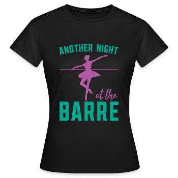 Eine Weitere Nacht Im Barre Ballerina Ballet - Frauen T-Shirt - Schwarz - Vorne - AI Model Female 172 dark (172cm)