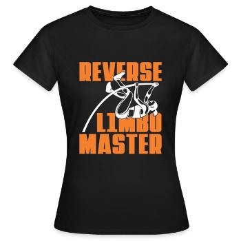 Reverse Limbo Master Stabhochsprung Stabspringen - Frauen T-Shirt - Schwarz - Vorne - AI Model Female 172 dark (172cm)