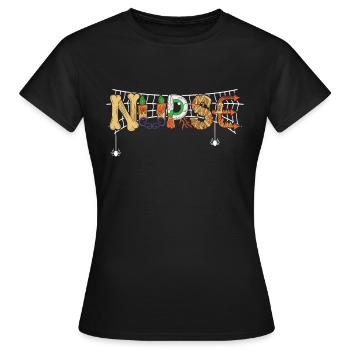 Gruseliges - Frauen T-Shirt - Schwarz - Vorne - AI Model Female 172 dark (172cm)