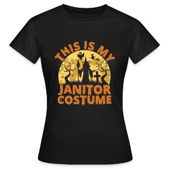 This is my caretaker costume caretaker - Women's T-Shirt - black - Front - AI Model Female 172 dark (172cm)