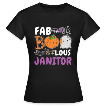Fab Boo Lous Caretaker Caretaker Caretaker Caretaker - Women's T-Shirt - black - Front - AI Model Female 172 dark (172cm)