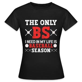 Baseball Baseball Ami Joueur de baseball - T-shirt Femme - noir - Devant - AI Model Female 172 dark (172cm)