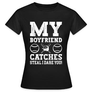 Baseball Baseball Ami Joueur de baseball - T-shirt Femme - noir - Devant - AI Model Female 172 dark (172cm)