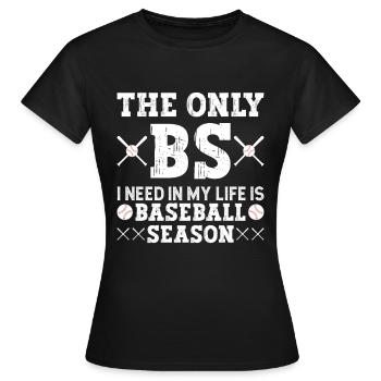 Baseball Baseball Ami Joueur de baseball - T-shirt Femme - noir - Devant - AI Model Female 172 dark (172cm)