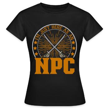 Live Action Rollenspiel Larp Larper Fantasy - Frauen T-Shirt - Schwarz - Vorne - AI Model Female 172 dark (172cm)