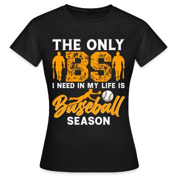 Baseball Spieler Baseball Spielerin Baseball Team - Frauen T-Shirt - Schwarz - Vorne - AI Model Female 172 dark (172cm)