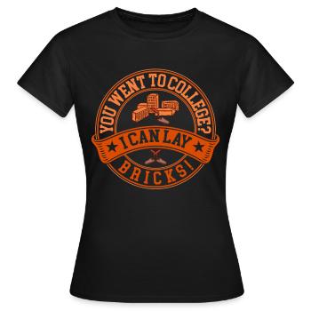 Maurer Maurerwerk Maurer Maurer - Frauen T-Shirt - Schwarz - Vorne - AI Model Female 172 dark (172cm)