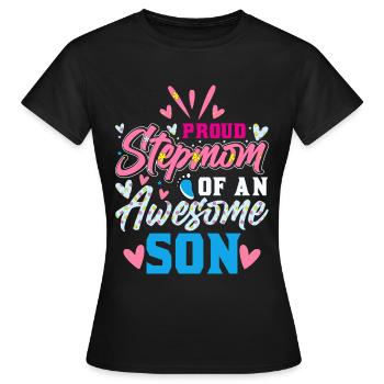 Stiefmutter - Frauen T-Shirt - Schwarz - Vorne - AI Model Female 172 dark (172cm)