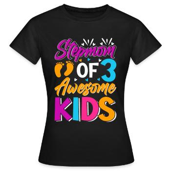 Fête des belles-mères Belle-mère Mère - T-shirt Femme - noir - Devant - AI Model Female 172 dark (172cm)