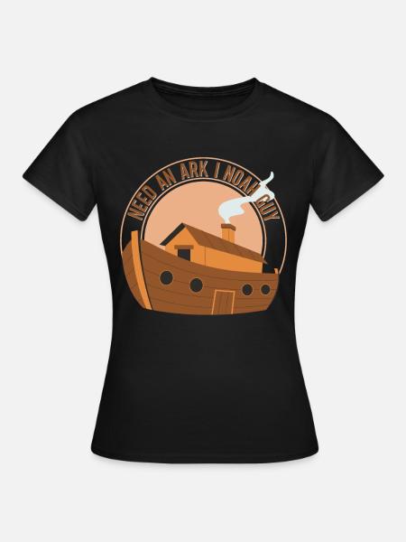 Arche Noah Christlicher Witz - Frauen T-Shirt - Schwarz