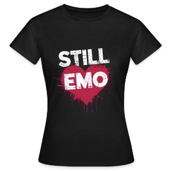 Toujours Emo ! Emo Goth Alternative - T-shirt Femme - noir - Devant - AI Model Female 172 dark (172cm)