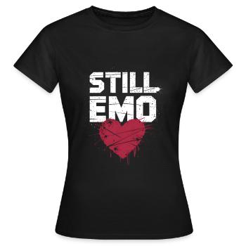 Toujours Emo ! Emo Goth Alternative - T-shirt Femme - noir - Devant - AI Model Female 172 dark (172cm)