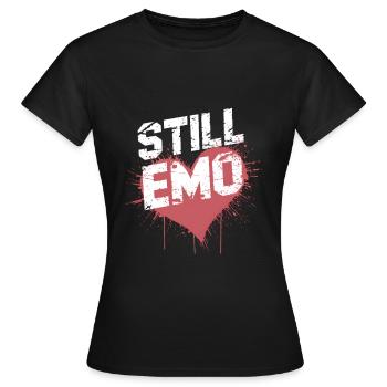 Toujours Emo ! Emo Goth Alternative - T-shirt Femme - noir - Devant - AI Model Female 172 dark (172cm)