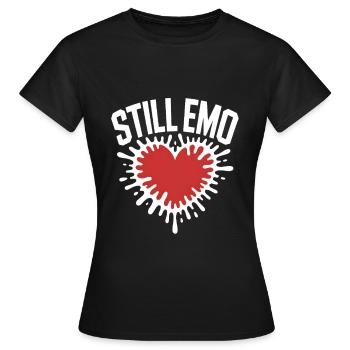 Toujours emo ! Esthétique alternative gothique emo - T-shirt Femme - noir - Devant - AI Model Female 172 dark (172cm)