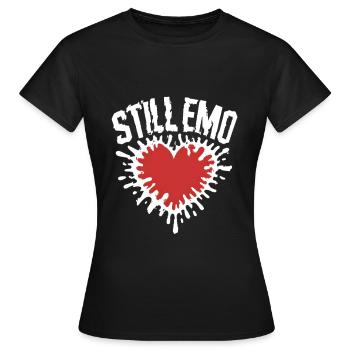Toujours emo ! Esthétique alternative gothique emo - T-shirt Femme - noir - Devant - AI Model Female 172 dark (172cm)