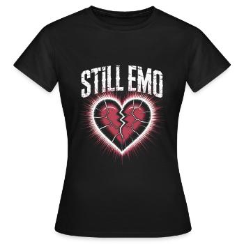Toujours emo ! Esthétique alternative gothique emo - T-shirt Femme - noir - Devant - AI Model Female 172 dark (172cm)