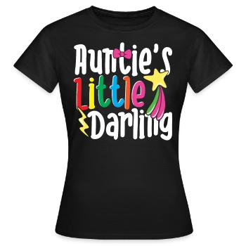 Auntie’s Little Darling Loisirs colorés pour enfants - T-shirt Femme - noir - Devant - AI Model Female 172 dark (172cm)