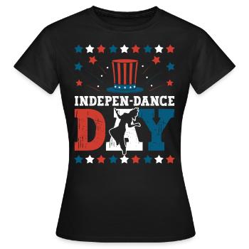 Indepen-dance Day 4. Juli Independence Day Dancer - Frauen T-Shirt - Schwarz - Vorne - AI Model Female 172 dark (172cm)