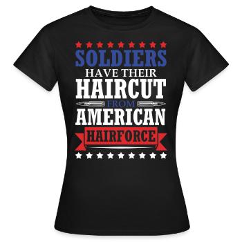 Le 4 juillet, le - T-shirt Femme - noir - Devant - AI Model Female 172 dark (172cm)