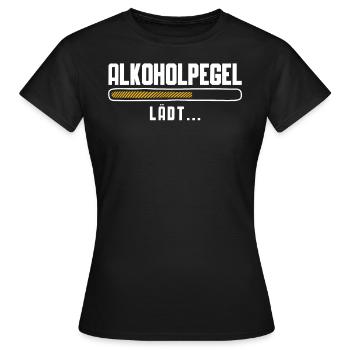 Charges alcoolisées... | Chemise Beer Lovers | - T-shirt Femme - noir - Devant - AI Model Female 172 dark (172cm)