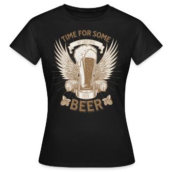 Time For Some Beer - Women's T-Shirt - black - Front - AI Model Female 172 dark (172cm)