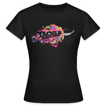 S’attaquer au stress Away Sports Sensibilisation au stress - T-shirt Femme - noir - Devant - AI Model Female 172 dark (172cm)