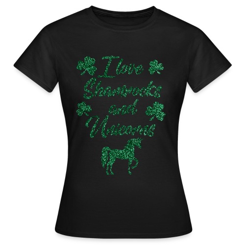 Kleeblatt Einhorn St. Patricks Day - Frauen T-Shirt