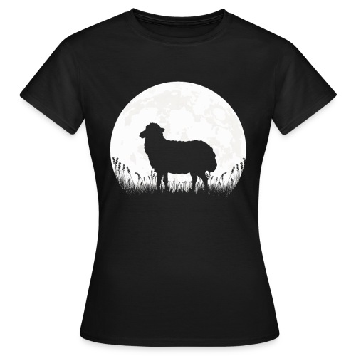 Schaf Mond Schlafshirt Geschenk - Frauen T-Shirt