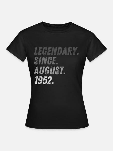 70th birthday 70 years August 1952 - Women's T-Shirt - black