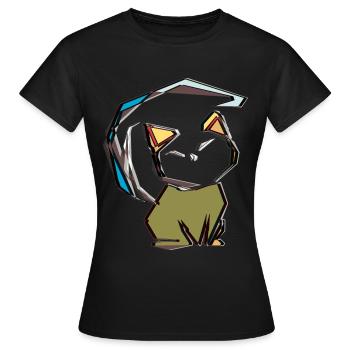 CAT TWENTY TWO - Frauen T-Shirt - Schwarz - Vorne - AI Model Female 172 dark (172cm)