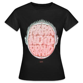 Paranoider Gehirn-Ghul - Frauen T-Shirt - Schwarz - Vorne - AI Model Female 172 dark (172cm)