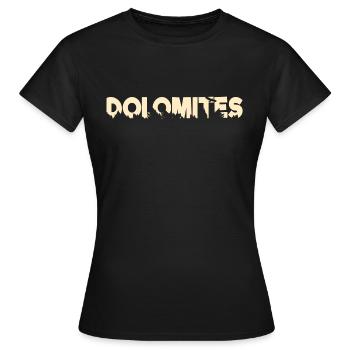 dolomites - T-shirt Femme - noir - Devant - AI Model Female 172 dark (172cm)