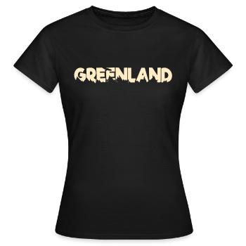 Greenland - Women's T-Shirt - black - Front - AI Model Female 172 dark (172cm)