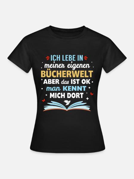 Wir lieben Bücher - Frauen T-Shirt - Schwarz
