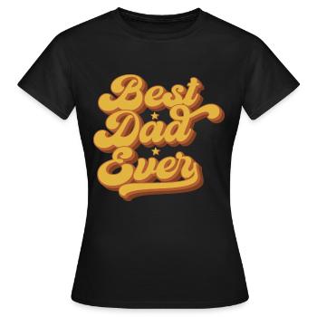 Meilleur cadeau de papa de la fête des pères - T-shirt Femme - noir - Devant - AI Model Female 172 dark (172cm)