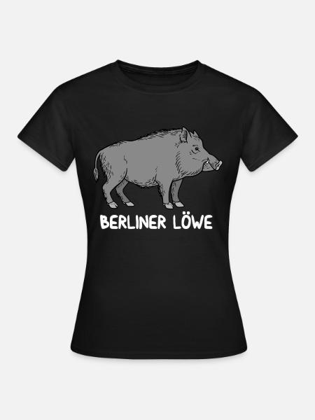 Berliner Löwe - Frauen T-Shirt - Schwarz