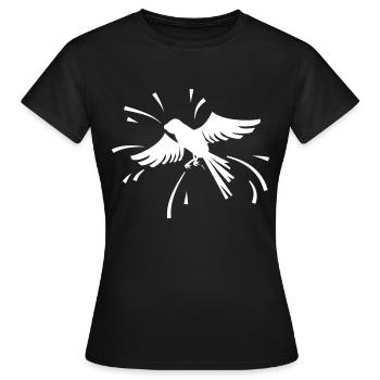Oiseau de proie blanc - T-shirt Femme - noir - Devant - AI Model Female 172 dark (172cm)