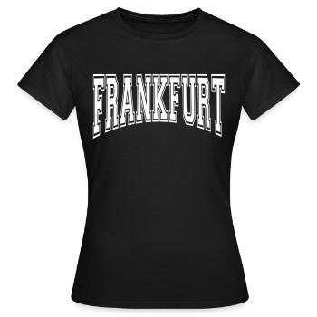 Francfort - T-shirt Femme - noir - Devant - AI Model Female 172 dark (172cm)