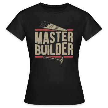 Builder - Women's T-Shirt - black - Front - AI Model Female 172 dark (172cm)