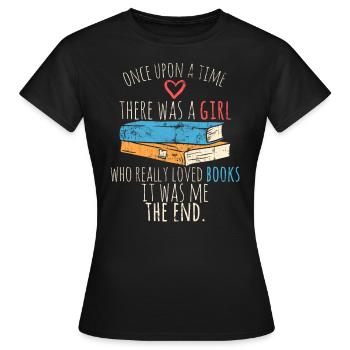 rat de bibliothèque - T-shirt Femme - noir - Devant - AI Model Female 172 dark (172cm)