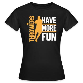ATHLETISME - T-shirt Femme - noir - Devant - AI Model Female 172 dark (172cm)